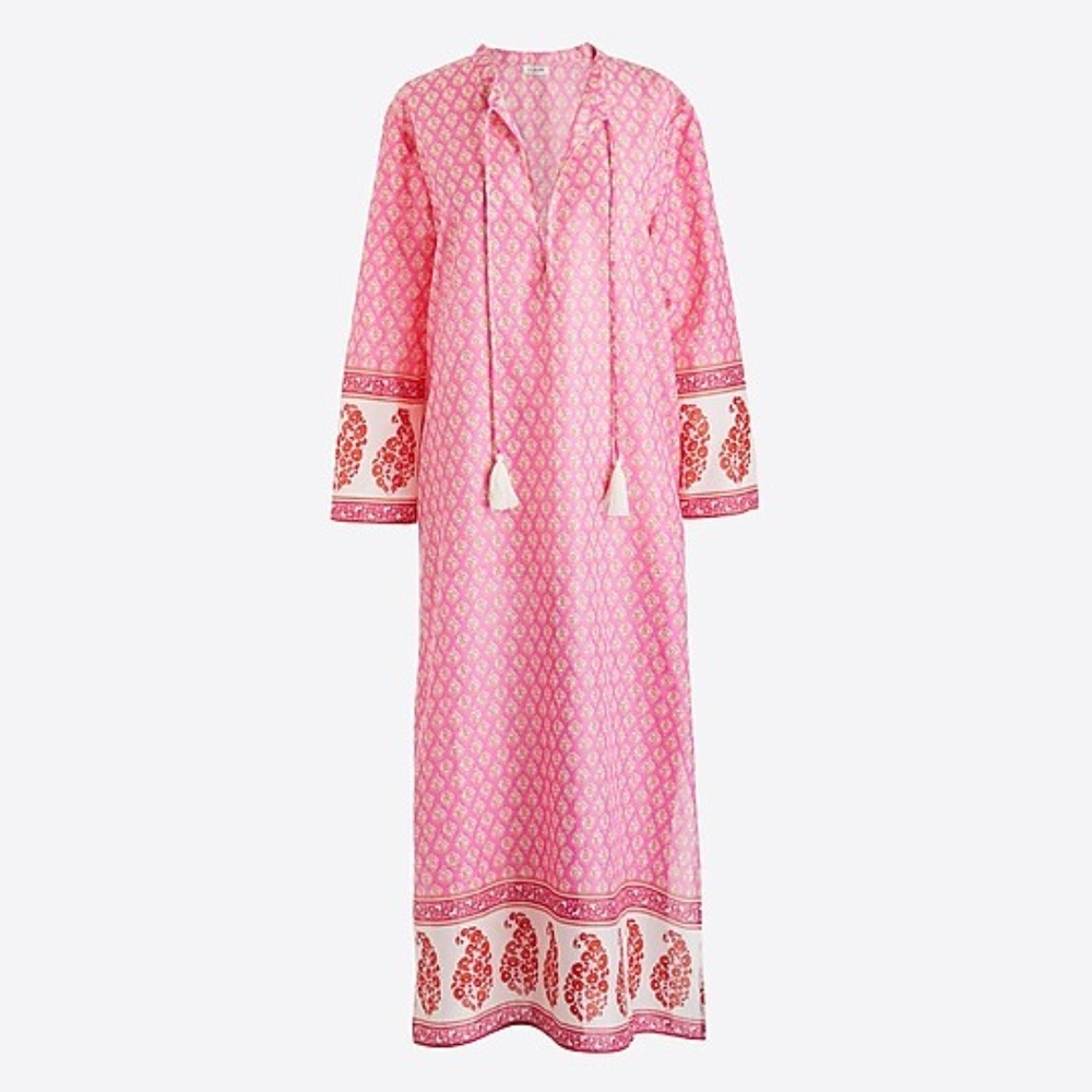 J. Crew Printed Caftan Coverup Size XS